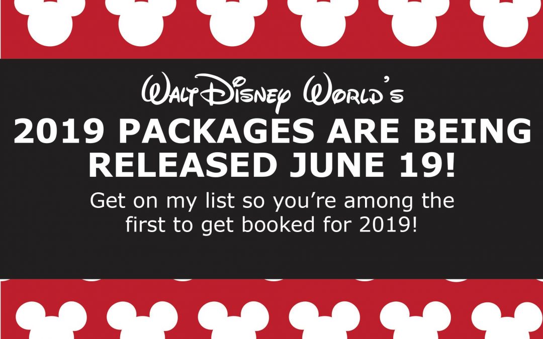 It’s Official! June 19th Disney Will Release Their 2019 WDW Packages!